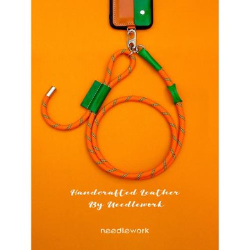 兩針一線手機繩真皮手機殼斜挎可調節單肩可背掛繩全機型通用