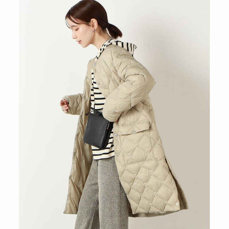 Nolley S ノーリーズ Taion タイオン 別注キルティングダウン Web先行受注 レディース ベージュ 通販 Lineポイント最大get Lineショッピング