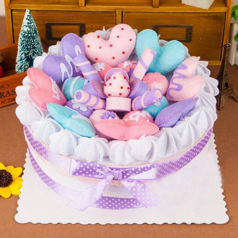 手作りキット ケーキ型小物入れ作成キット DIY 手芸キット 素材
