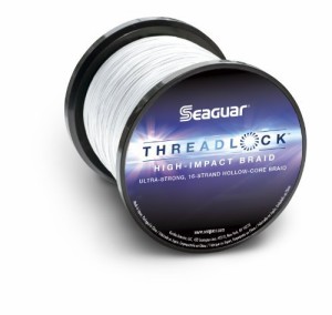 Seaguar Threadlock 16 Strand Hollow Core Braid Hi-Vis White 600yd 130lb