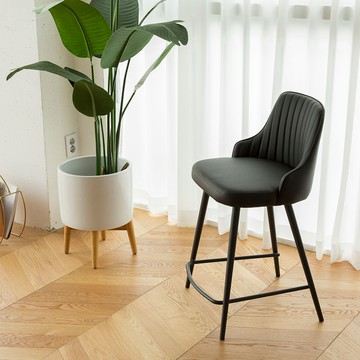 Gagu Neukkim 家具風格 西耶爾 吧椅  黑色  2個