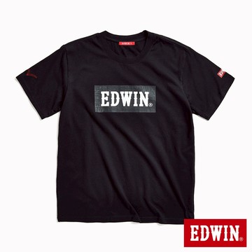EDWIN 男款 人氣復刻款 經典大紅標LOGO短袖T恤(黑灰色)
