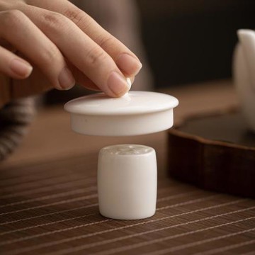 紫砂茶壺蓋托蓋置陶瓷蓋碗蓋子配件墊放白瓷擺件功夫茶具茶道零配