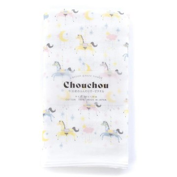 日本今治Hartwell-雙面紗巾(60*120)-旋轉木馬