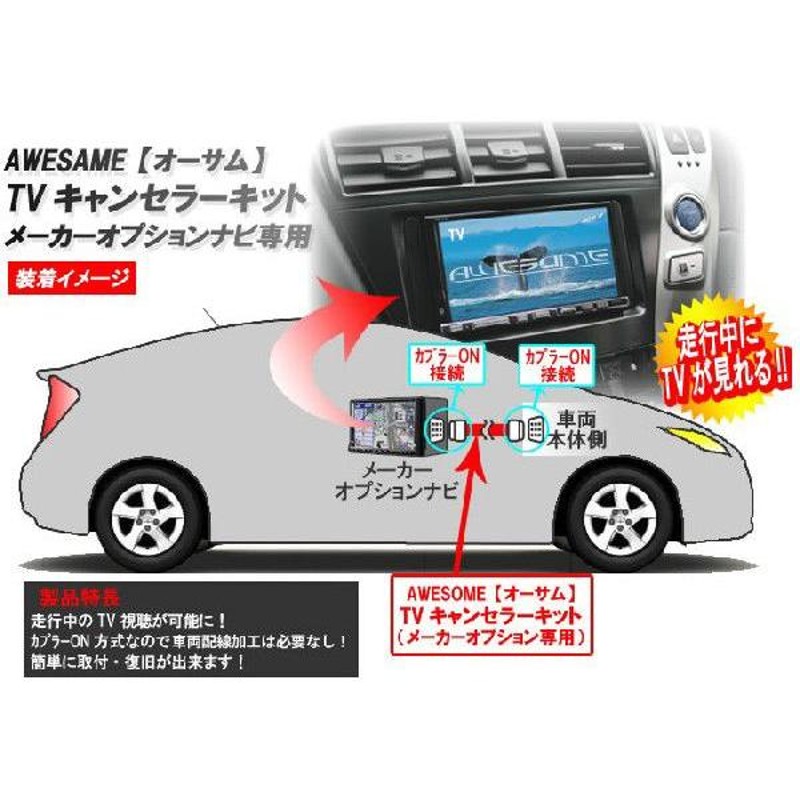 ネコポス限定/トヨタ ハリアー ACU30W/ACU35W （H18.01〜H25.11） 走行中にテレビが見れるTVキット | LINEショッピング