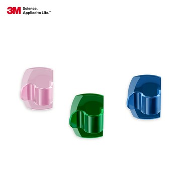 3M 17017 無痕光譜系列-透明電線掛鉤-(紫丁香 / 果漾綠 / 極地藍)