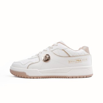 Kixpress-Fila Fl5c922y177 女 休閒鞋 板鞋 學院風 潮流 舒適 透氣 輕量 奶茶白 [5-C922Y-177]