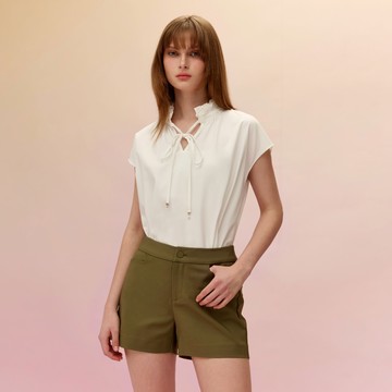 SO NICE 簡約俐落挺瘦錦棉短褲