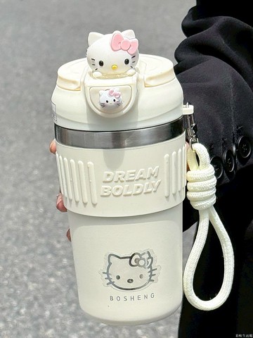 高顏值女生可愛保溫杯2025新款咖啡杯學生吸管杯子保冷隨手水杯子