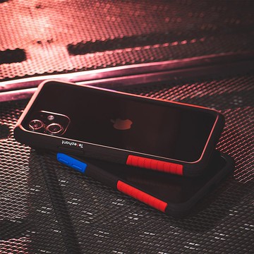 送品牌掛繩 iPhone 12系列 NMD抗汙防摔手機殼-黑OG