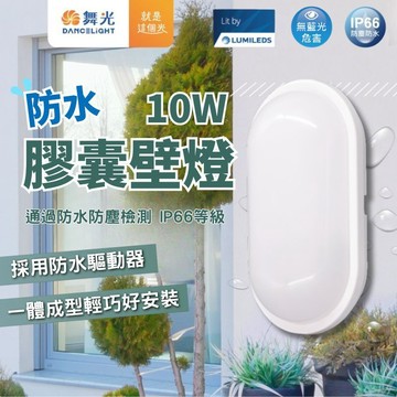 【舞光原廠授權】含稅開發票 10W 防水膠囊壁燈 防水壁燈 戶外壁燈 LED壁燈 白光 黃光 IP66 防水 一體成型