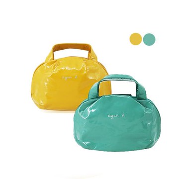 agnes b. 亮面軟皮小手提包(多色)