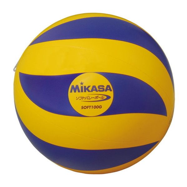 品質保証 Mikasa Soft100g ソフトバレー 小学校教材用 円周78cm Pvc 100g 黄 青 Quickening Midwife Org