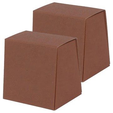 博美包裝 一體成型盒 梯形 NO.63 咖啡 (10入)  2入