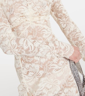 Rabanne Off-shoulder lace maxi dress