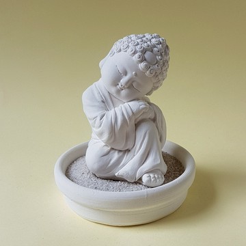 創藝皂學｜淨念吉祥小佛之大覺  珪藻土擴香石小盤套組