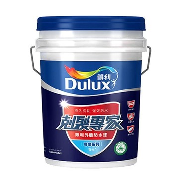 Dulux得利油漆│全系列 Dulux 得利塗料 A955 剋裂專家外牆防水漆 白色-5加侖裝  A955