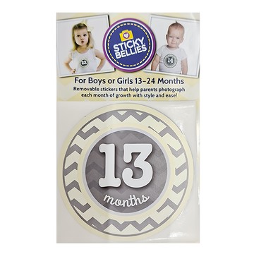 STICKY BELLIES 寶寶月份貼紙套裝 13-24個月寶寶適用  迷你寶貝  1組