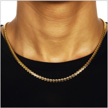 GD權志龍18K金壓花紋鎖骨項鏈韓版潮牌男女短款項鏈嘻哈純銅頸鏈