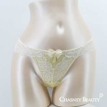 Chasney Beauty浪漫約定蕾絲丁褲S-L(淡黃)