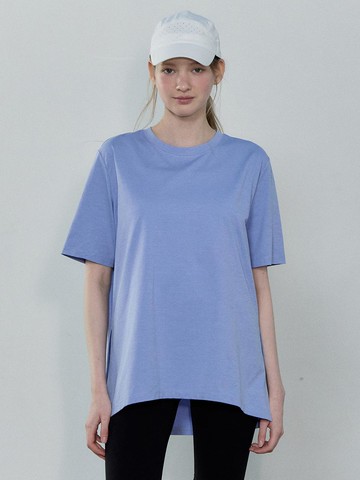Sorona Semi-Overfit Round Neck Short Sleeve T-shirt (LZTS3202)