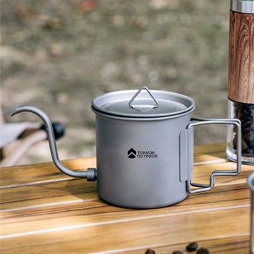 【新川】純鈦手沖壺咖啡杯組 420ml+150ml