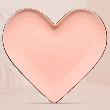 《DANICA》Jubilee心型飾品收納盤-粉金-- 小物收納盒 首飾收納盤 玄關收納盤 鑰匙盤