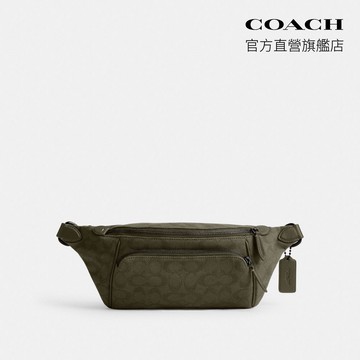 【COACH】LEAGUE 經典LOGO腰包 胸包-軍綠色(CU008)｜官方直營