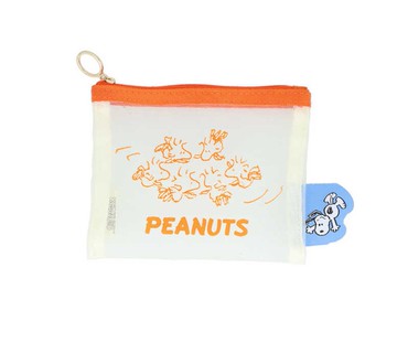 《預購》日本進口 snoopy 史努比 網眼 多用途 迷你 收納包(米白色)｜小鶴日貨