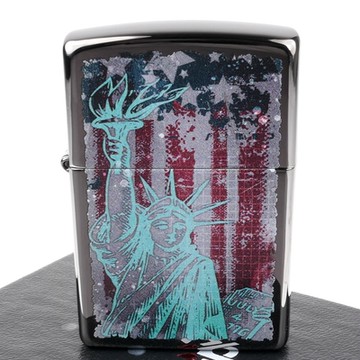 ZIPPO 美系~Statue Of Liberty-自由女神圖案設計打火機