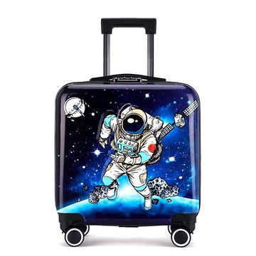 台灣公司貨 免運 行李箱 登機箱 兒童行李箱18旅行箱寶寶拖箱拉桿箱20萬向輪卡通登機太空人 快速發貨