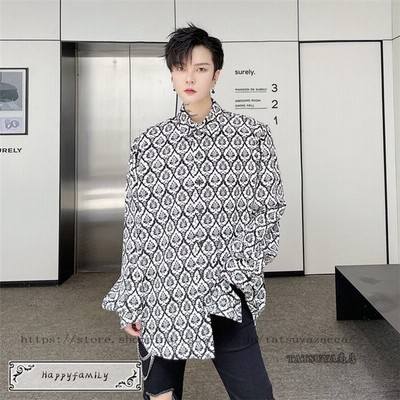 メンズ トップス リゾート 長袖シャツ 幾何学模様 ゆったりシャツ ファッション カジュアル 春夏 紳士服 秋服 通勤 新作 通販 Lineポイント最大get Lineショッピング