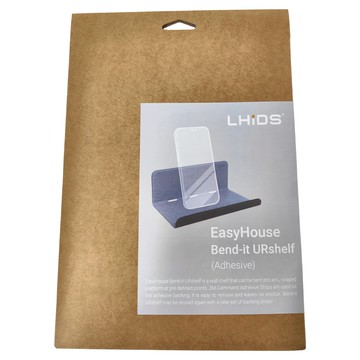 LHiDS EasyHouse 微型壁掛式彎折層架 質感紋理 防潑耐髒  晨光綠  1個