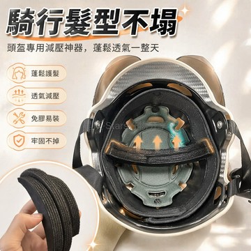 台灣出貨✨ 電動機車頭盔內襯墊 防壓髮型內墊 透氣填充棉 半盔專用 大中小尺寸 通用型配件