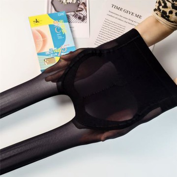 SK8753 雙C蜜桃臀連襪褲3D超薄無痕提臀收腹夏透明裸膚感肉色絲襪