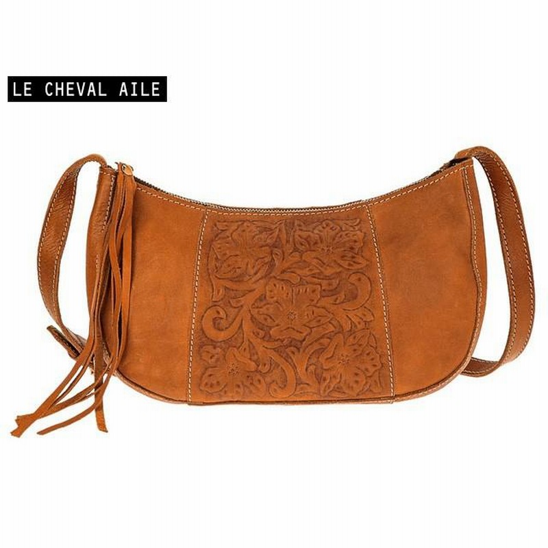LE CHEVAL AILEシュヴァルエレ カービングレザー 本革 タッセル  