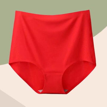 高腰加肥加大冰絲款紅色屬虎內褲
