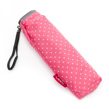 輕量手開三折扁傘 珊瑚紅(289418950)