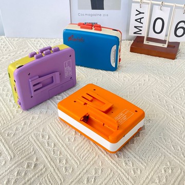 跨境高保真磁帶機多色彩播放器磁帶轉錄制卡帶機學習隨身聽收音機【宜家良品百貨】