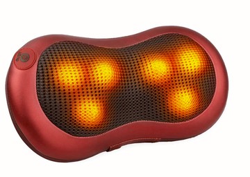 【Concern康生】4D摩力寶貝溫熱揉捏按摩枕 玫瑰紅 CON-1288