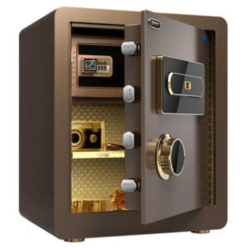 保險箱家用防盜全鋼 指紋保險櫃辦公密碼 小型隱形保管櫃床頭   mks 瑪麗蘇