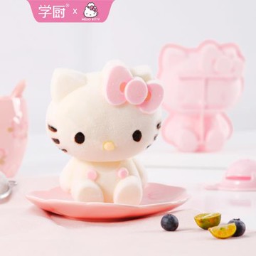 學廚kitty硅膠蛋糕模具4寸立體千層馬蹄糕奶凍慕斯脆皮冰淇淋模具