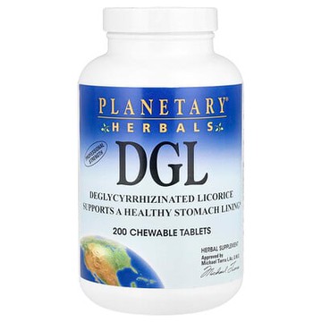 Planetary Herbals, DGL，380 毫克，200 片咀嚼片