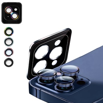 CITY BOSS iPhone 15 /15 Plus 鋁合金高清玻璃鏡頭保護環 含定位神器