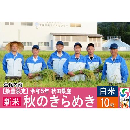 ふるさと納税 ＜新米＞ 秋のきらめき 10kg(10kg×1袋) 精米 令和5年産 秋田県 仙北市産 白米 秋田県仙北市