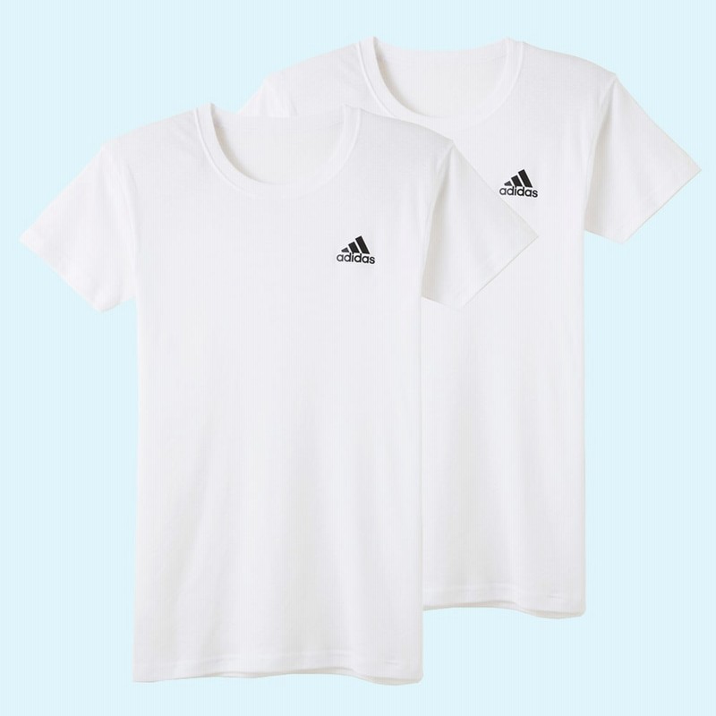 444円 熱い販売 グンゼ アディダス ボーイズ VネックTシャツ 2枚組 140〜