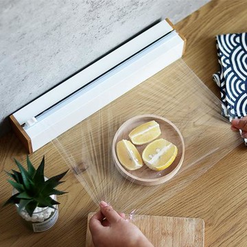 保鮮膜切割器食品專用級磁吸家用經濟裝套廚房冰箱滑刀式盒罩商用