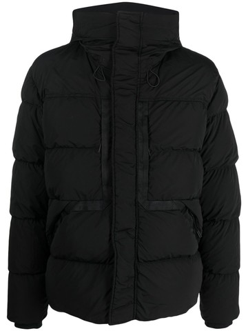 C.P. Company - hooded padded jacket - men - Polyamide/Spandex/Elastane/Polyamide/Duck Feathers - 50 - Black