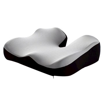 HONDONI 新款9D全包裹式美臀紓壓記憶加大坐墊 保護臀部 曲面釋壓 透氣舒適  灰色 + 黑色  45cm x 36cm x 13cm