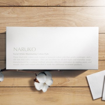【NARUKO】晶透角質光采化妝棉(60片/盒)